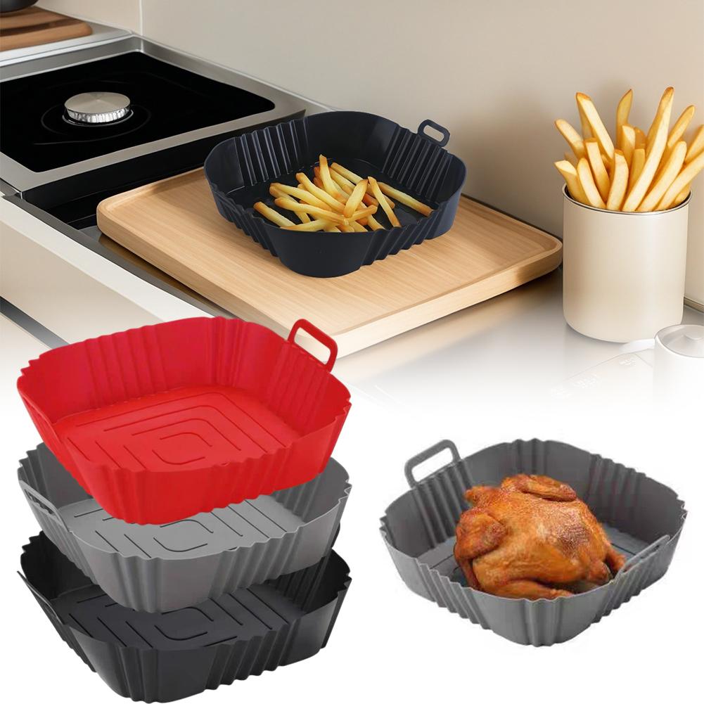 Silicone Mold Tray - Reusable Airfryer Pan Liner Accessories Silicone
