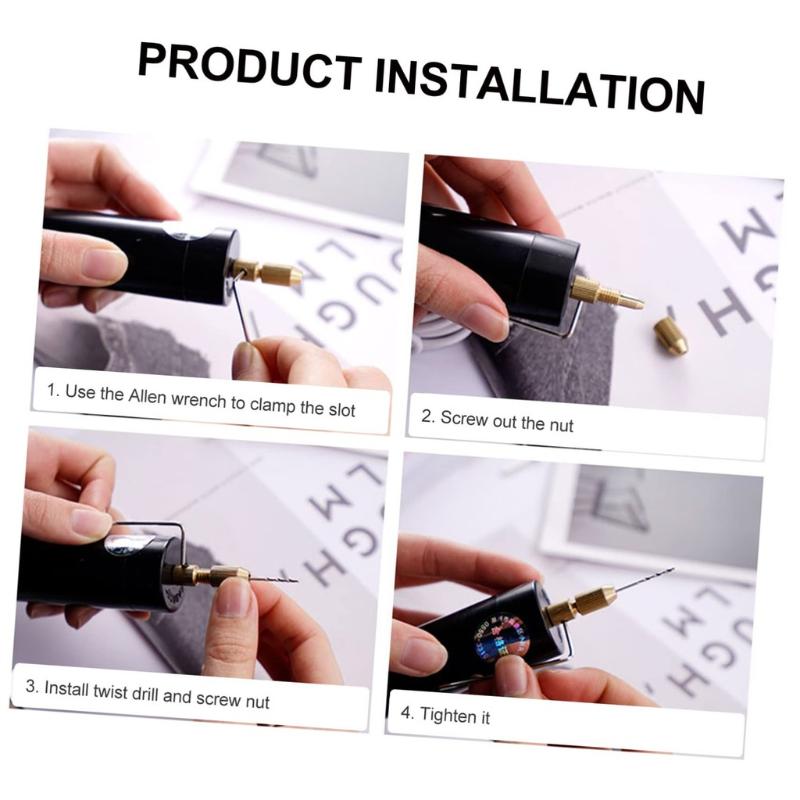 USB Mini Rotary Drill 3 Bit Se - Resin Craft Workshop ulasan dan harga