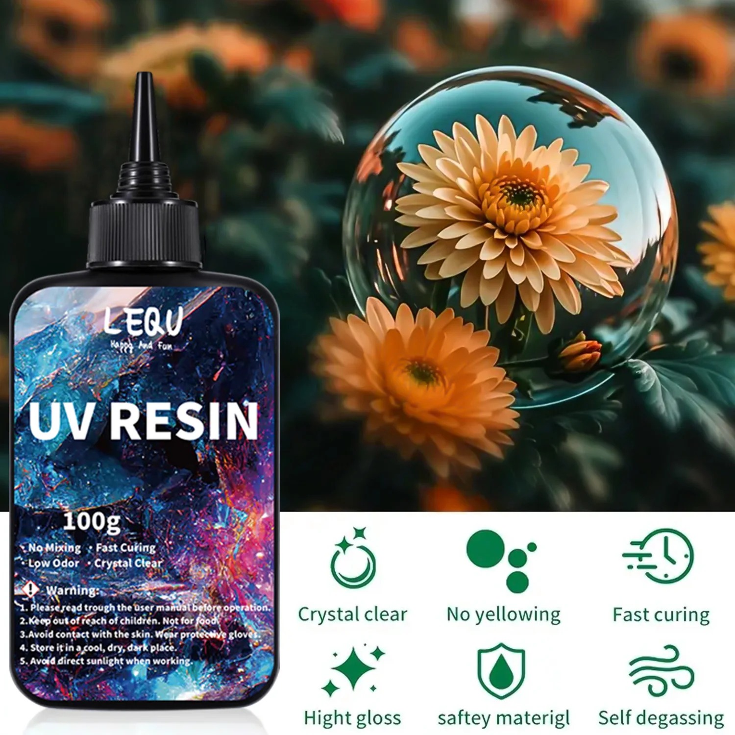 100g UV resin transparent hard - Epoxy Uv Resin Kit ulasan dan harga