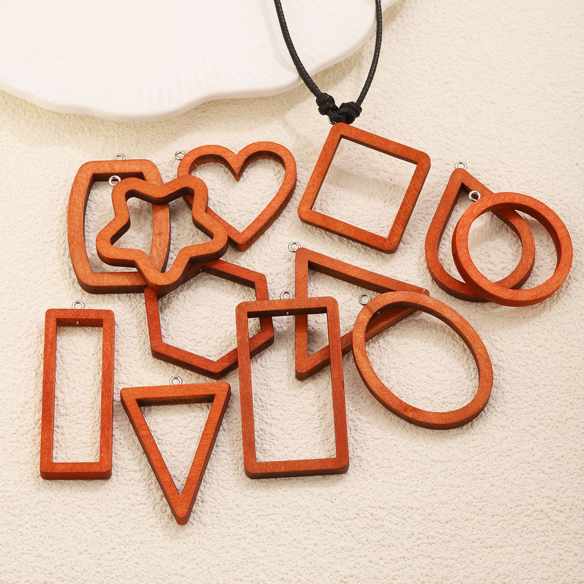 10PCS Triangle Rectangle Wood  - Resin Craft Projects ulasan dan harga