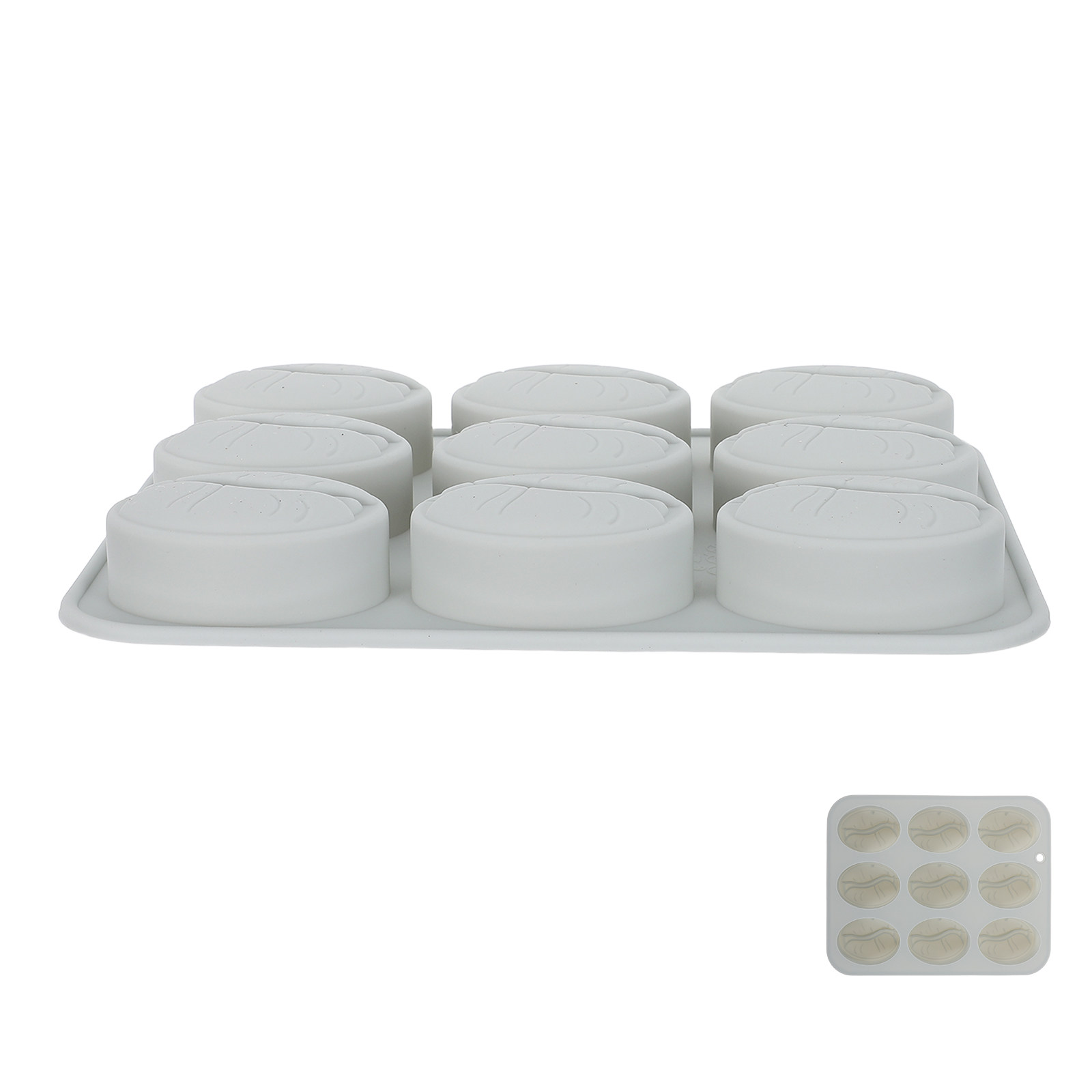 9 Cavities Coffee Bean Silicon - Silicone Mold Tray ulasan dan harga