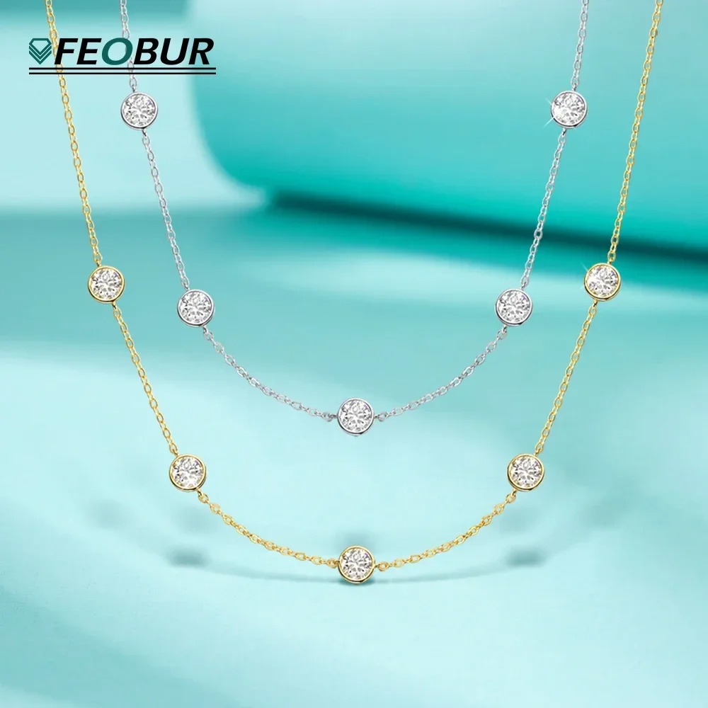 GRA Certified 5mm Moissanite N - Bezels Set Pendant ulasan dan harga