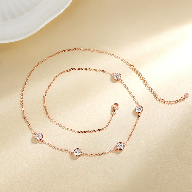 GRA Certified 5mm Moissanite N - Bezels Set Pendant ulasan dan harga